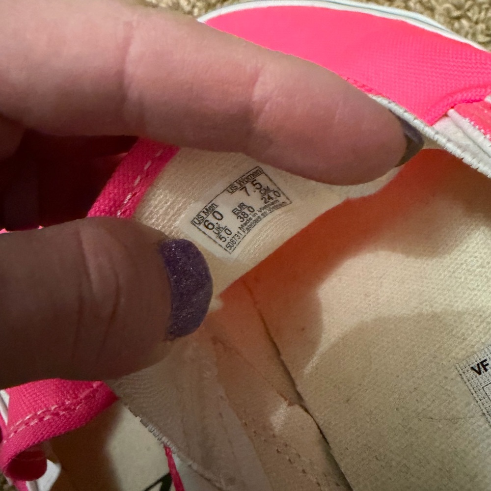 Vans Slip-On Sneakers Hot Pink Canvas - Picture 3 of 3